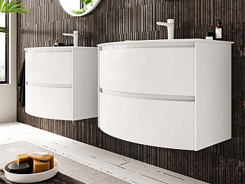 Тумба под раковину Berloni Bagno WARBS2CKD4C 111 100х48х55 подвесная цвет белый