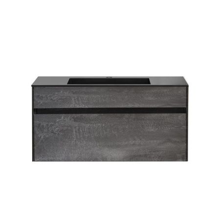 Тумба под раковину Vincea Chiara VMC-2C100GS 100х40 подвесная цвет серый