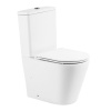 Унитаз напольный с бачком BelBagno FLAY-R BB2149CPR/BB870SC белый с сиденьем микролифт безободковый каскадный смыв