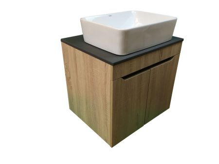 Тумба с раковиной Sintesi STL.W7023_SIN-LVB-APP-401 60х60 подвесная цвет коричневый