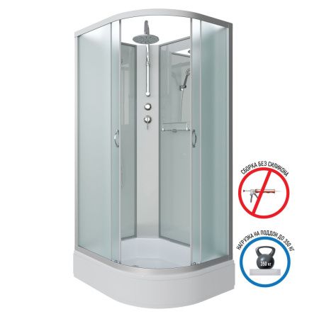 Душевая кабина Niagara Classic 332944LBKT 120х90 асимметричная без крыши ориентация левая