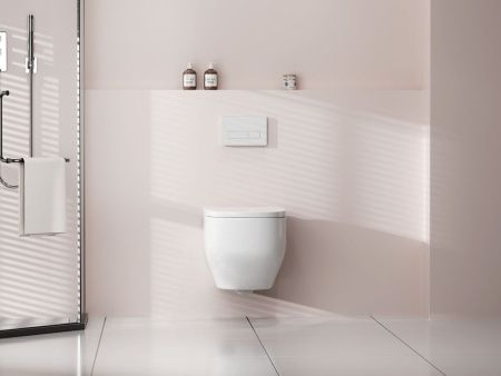 Унитаз подвесной Abber Rechteck AC1218 белый с сиденьем микролифт безободковый смыв торнадо