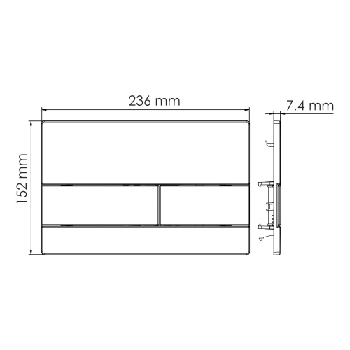 Инсталляция для унитаза WasserKRAFT Glan 66TLT.010.ME.BL.WM04 - фото 3