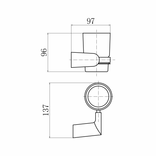 Стакан Fashun A1806-21 - фото 3