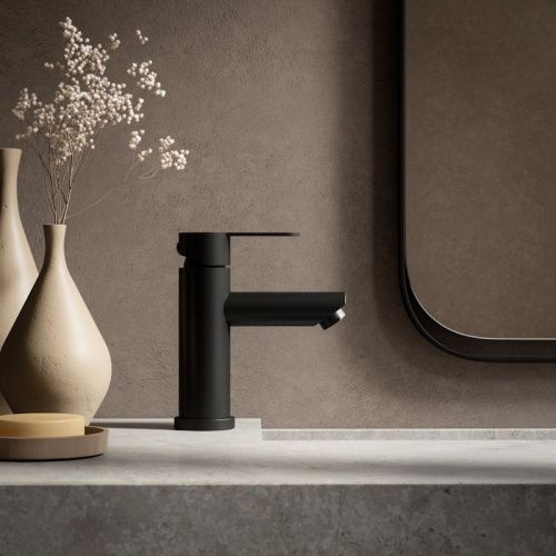 Смеситель Esko OL26B на раковину черный - фото 4