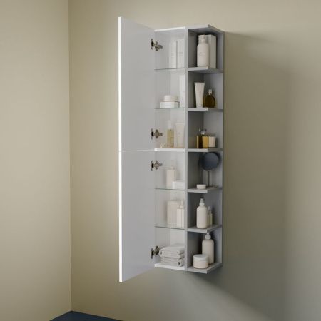 Шкаф-пенал Iddis Zodiac X ZDX35W0i97 40х140 подвесной цвет белый