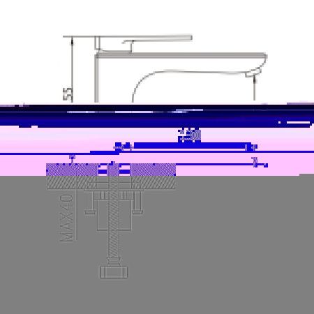 Смеситель Raffine F0185 на раковину хром