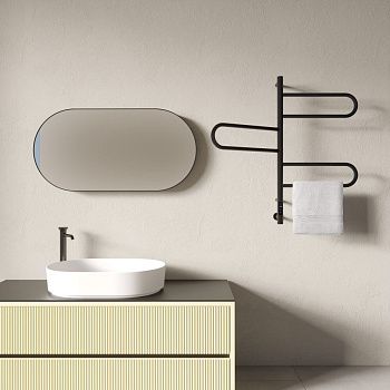 Полотенцесушитель Vincea VTD-1R2CBE 52х79 электрический черный