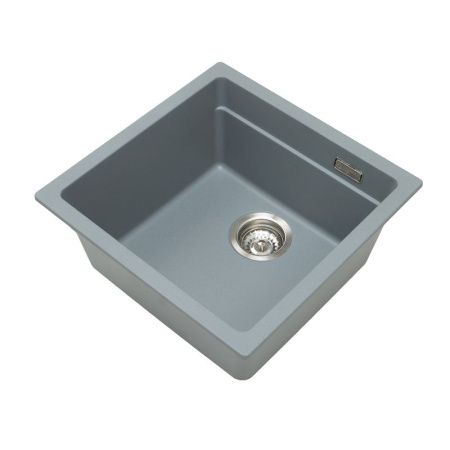 Кухонная мойка Grandex Aqua 500102 45х45 цвет серый поверхность матовая