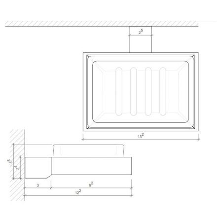Мыльница Decor Walther Corner 561800