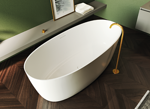 Ванна из искусственного камня Riho OVAL B129001105 160х72 отдельностоящая овальная