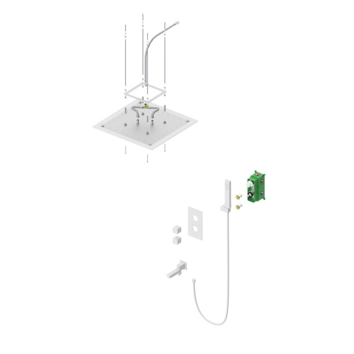 Душевая стойка Timo Tetra-thermo SX-0169/00 настенная цвет никель - фото 2