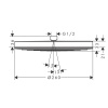Верхний душ Hansgrohe Pulsify 24141670 25х25 черный