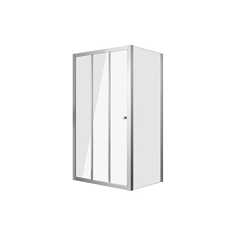 Душевой уголок Grossman Falcon GR-D110-P100Fa 110х100 стекло прозрачное профиль хром глянцевый без поддона