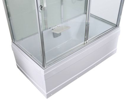 Душевая кабина AvaCan V V5016LED 160х85 прямоугольная с крышей ориентация универсальная