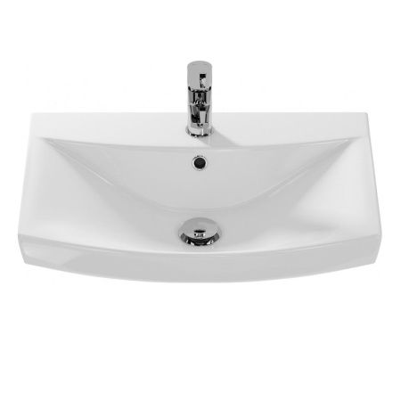 Раковина из сантехнического фарфора Onika Carina UM-CAR60/1 60х40 накладная цвет белый 1 отверстие под смеситель