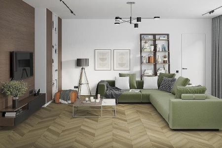 Кварцвиниловая плитка Damy Floor CHEVRON LVT DF05-Ch-LVT Сен-Жермен толщина 0.25 см 43 класс 600х127
