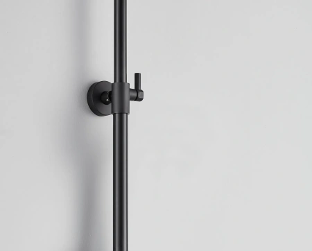 Душевая стойка Arrow AG3323SHMB настенная цвет черный с термостатом