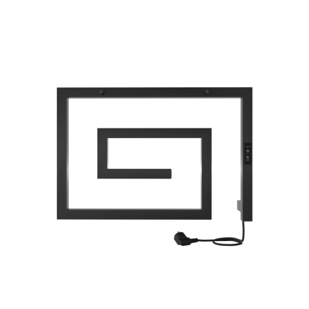 Полотенцесушитель электрический Indigo Lira DGL40-60BRRt 60х40 черный