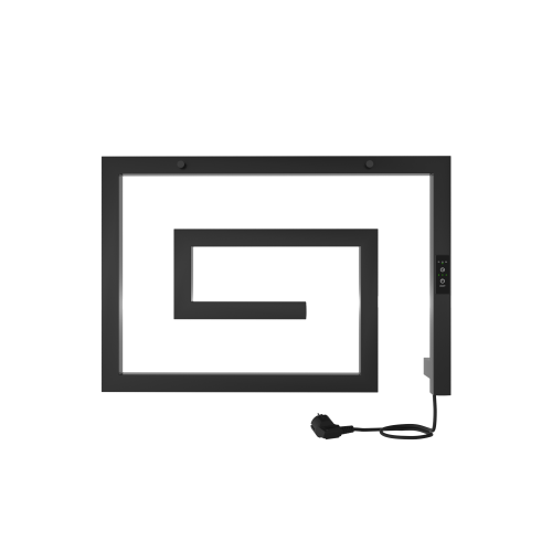 Полотенцесушитель Indigo Lira DGL40-60BRRt 60х41 электрический черный муар - фото 4