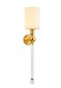 Бра Crystal Lux Mirabella (Мирабелла) MIRABELLA AP1 GOLD/WHITE