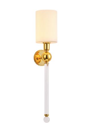 Бра Crystal Lux Mirabella (Мирабелла) MIRABELLA AP1 GOLD/WHITE