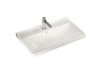 Раковина из сантехнического фаянса Hatria CANALGRANDE Y1EK01 80х50 подвесная цвет белый