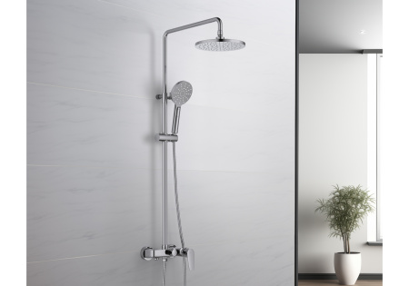 Душевая стойка Aquatek БЕТТА AQ2140CR настенная цвет хром