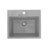 Кухонная мойка Practik PR-490 PR-M-490-003 50х40 цвет серый поверхность глянцевая