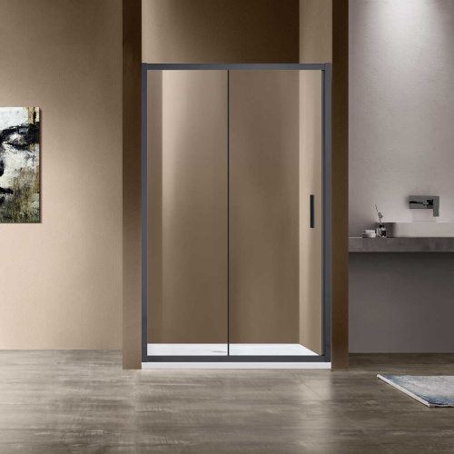 Душевая дверь Vincea Garda VDS-1G110CLGM 110х190 стекло прозрачное профиль вороненая сталь