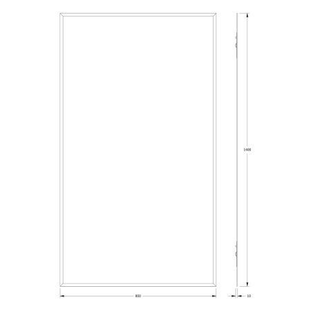 Зеркало Evoform Comfort BY 0950 80х140 подвесное