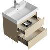 Тумба под раковину Aqwella Y GE01652MD 70х50 подвесная цвет бежевый