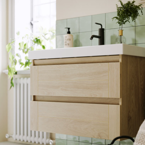 Тумба под раковину Aqwella Y AST0108DD 76х45х53 подвесная цвет коричневый - фото 5