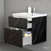 Тумба с раковиной Alavann Anna ALV1164000 60х50 подвесная цвет черный