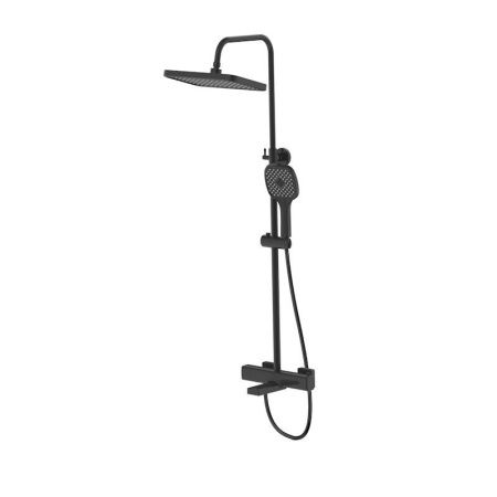 Душевая стойка Esko STT3054Black настенная цвет черный с термостатом