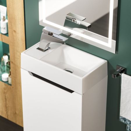 Раковина из искусственного камня Uperwood Classic New 2911020334 40х20 полувстраиваемая цвет белый