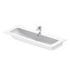 Раковина керамическая Duravit Me by Starck 2361120000 120 см подвесная цвет белый 1 отверстие под смеситель