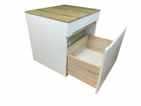 Тумба под раковину Sintesi STL.W7018 60х60 подвесная цвет белый