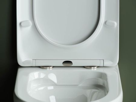 Унитаз подвесной Ceramica Nova HIGHLIGHT CN1804 белый с сиденьем микролифт безободковый душевой смыв