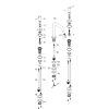 Смеситель Hansgrohe Tecturis S 73330000 на раковину хром