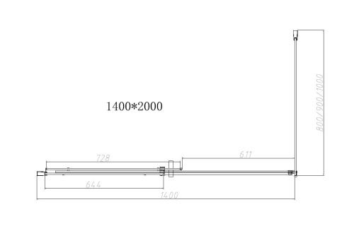 Душевой уголок Vincea Dice VSR-4D1014CLGM 140х100 стекло прозрачное профиль вороненая сталь - фото 4