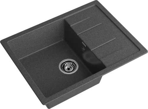 Кухонная мойка Granfest Quadro Q-650L графит 65х50 цвет графит - фото 2