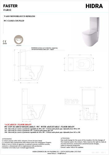 Унитаз напольный с бачком Hidra Faster FAR12_FA18/026 цвет черный матовый с бачком безободковый - фото 2