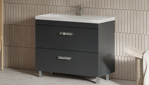 Тумба под раковину Velvex ORLANDO tnORL.100-232 100х45х80 напольная цвет серый - фото 3
