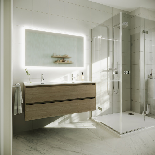 Тумба под раковину Sancos Cento CN120-2KE 119х45х50 настенная - фото 3