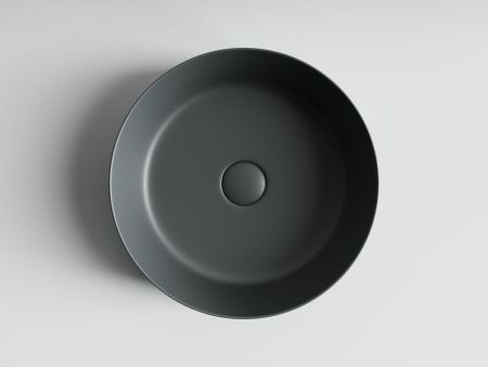 Раковина из сантехнического фарфора Ceramica Nova ELEMENT CN6022MDH 40х40 накладная цвет черный без отверстий под смеситель