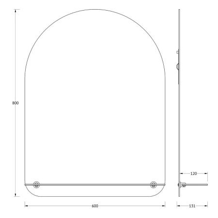 Зеркало Evoform Optima BY 0513 60х80 подвесное