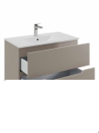 Тумба с раковиной Orange Line Li-70TuL+Ra 70х50 подвесная цвет бежевый