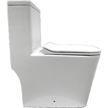 Унитаз-компакт напольный с бачком Тритон Mono Щ0000057977 белый с сиденьем микролифт безободковый каскадный смыв