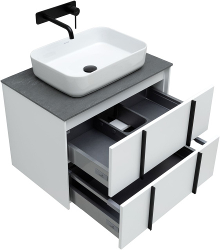 Тумба под раковину Allen Brau Reality 1.32004.WM 70х46х50 подвесная цвет белый - фото 4